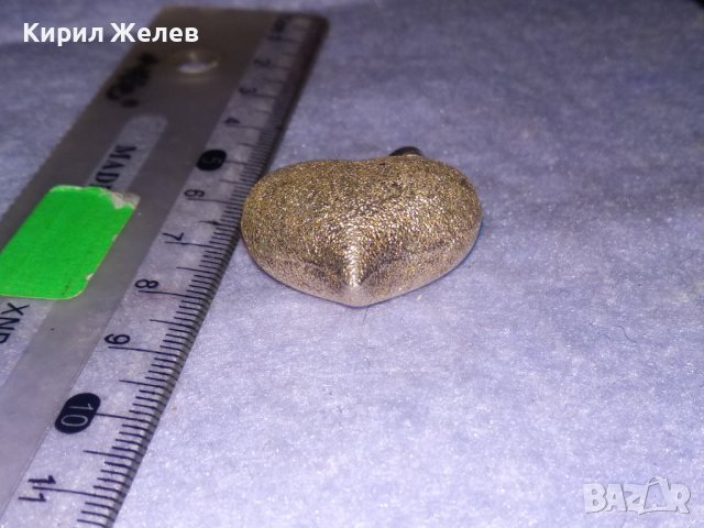 СРЕБЪРЕН МЕДАЛЬОН СЪРЧИЦЕ СРЕБРО 925 с БЯЛА ПОЗЛАТА РОМАНТИЧЕН АРТ ПЕНДАНТ 36401, снимка 11 - Колиета, медальони, синджири - 39535607