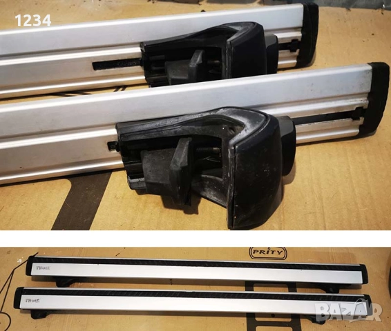 THULE Wingbar алуминиев багажник напречни греди за монтаж на надлъжни рейки 120cm, снимка 2 - Аксесоари и консумативи - 52861442