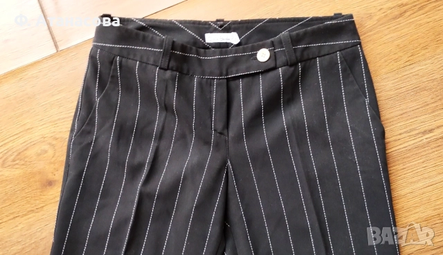 Дизайнерски елегантен панталон Стела Белчева, р-р XS, снимка 3 - Панталони - 51852416