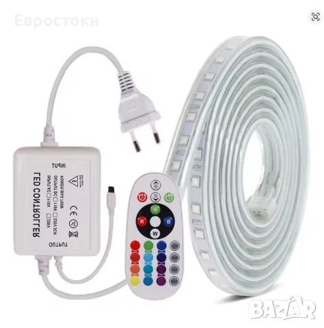 Комплект от 4 RGB лед ленти с едно дистанционно. RGB LED ленти