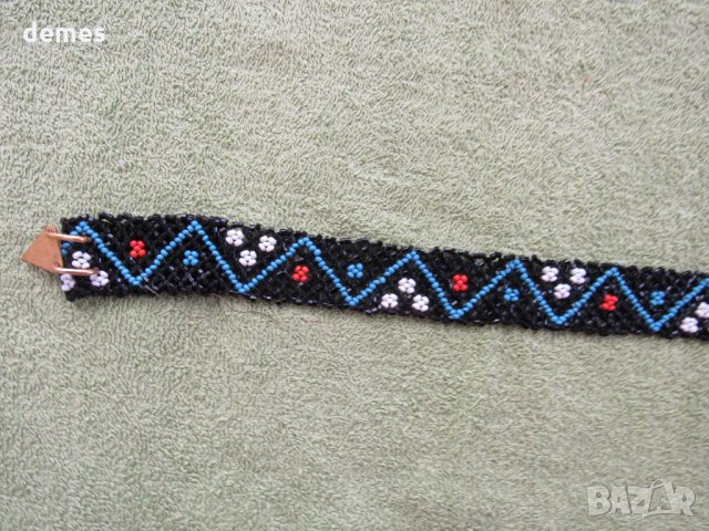 Колан от маниста с геометрични фигури от времето на соца, снимка 3 - Други ценни предмети - 32078039