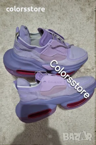 Дамски лилави маратонки Balmain/BR75z, снимка 2 - Маратонки - 49966105