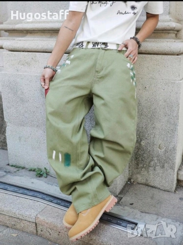 Нови военни дънки  Casual Loose Fit Jeans панталони карго Л