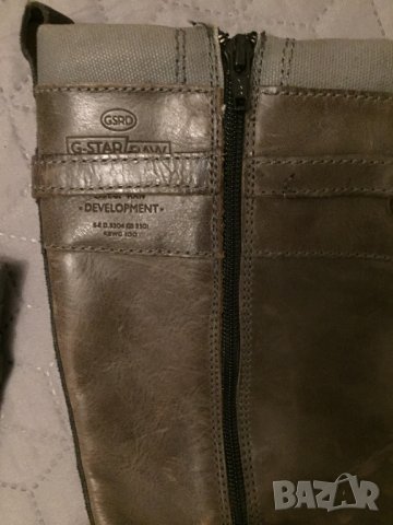 G-star оригинални дамски ботуши от естествена кожа Uk5/38, снимка 5 - Дамски ботуши - 30703012