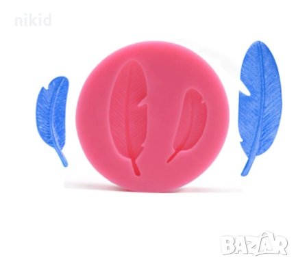 2  перца пера перо силиконов молд форма фондан, снимка 2 - Форми - 33841626