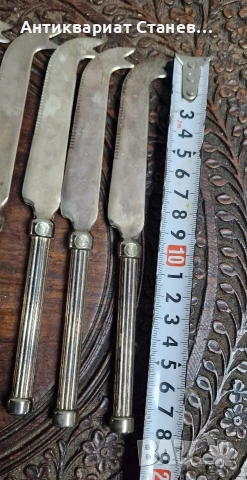 Посребрени ножове внос от Скандинавия , снимка 10 - Прибори за хранене, готвене и сервиране - 54071056