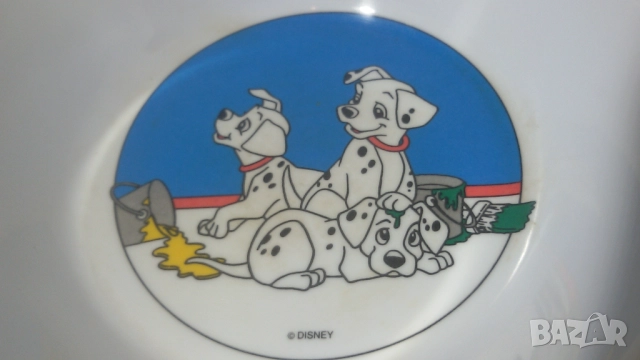 Чиния и купичка 101 Далматинци Дисни Cole & Mason меламин, снимка 4 - Колекции - 51689196