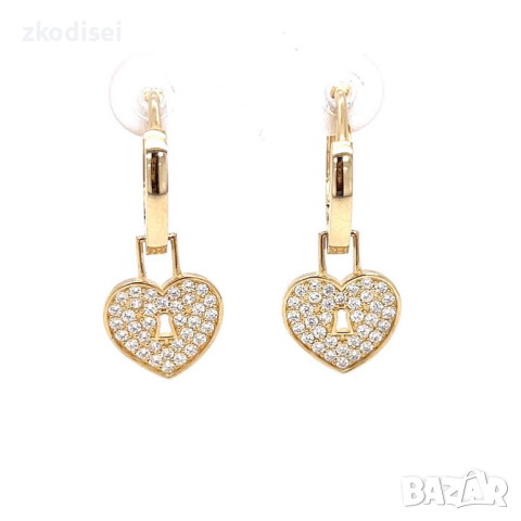 Златни обеци 3,34гр. 14кр. проба:585 модел:22089-6, снимка 1