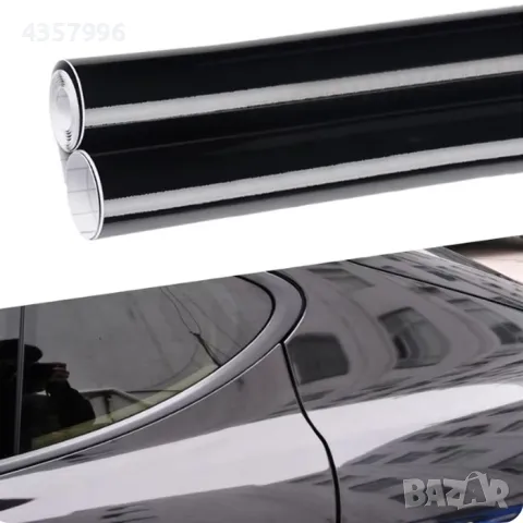 Фолио за облепяне черен гланц 1.52m широчина