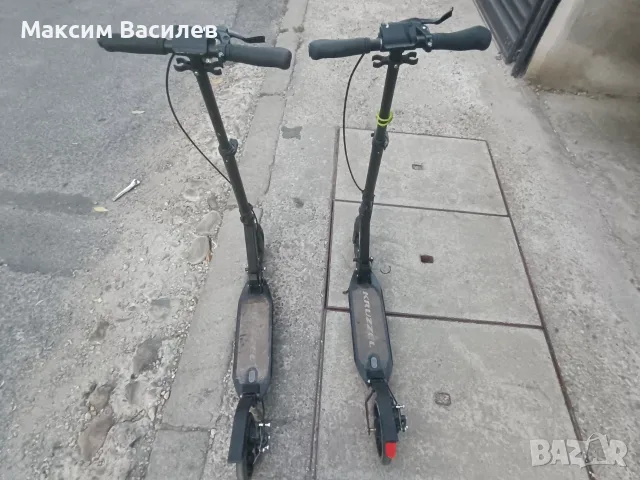 Сгъваеми градски тротинетки Kruzel – двойно окачване и дискови спирачки, снимка 3 - Други спортове - 56041300