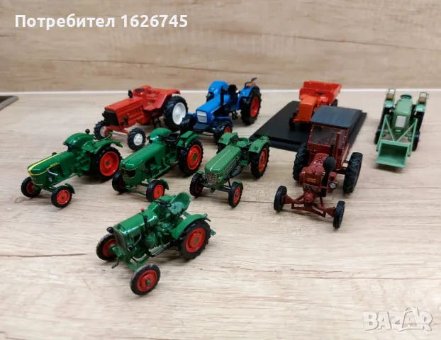 Трактори 1:43 9бр.