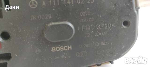 Дросел клапа Мерцедес W203..(1.8/2.0), снимка 2 - Части - 44748460