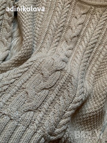 Лъскав пуловер Манго, снимка 3 - Блузи с дълъг ръкав и пуловери - 39098176