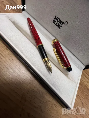 Колекционерска писалка Montblanc със златен писец ., снимка 2 - Други ценни предмети - 55769659