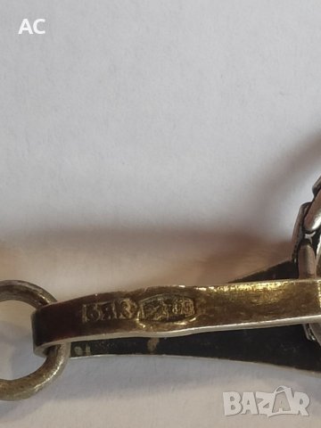 Сребро с кехлибар, снимка 2 - Антикварни и старинни предмети - 38728996