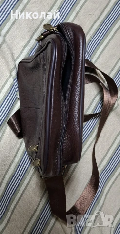 Мъжка чанта кафява, снимка 4 - Чанти - 51162463