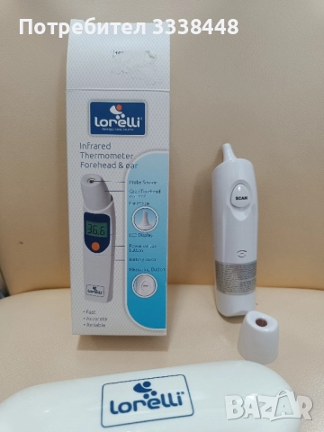 Инфрачервен термометър за уши и чело Lorelli, снимка 4 - Други - 52024612