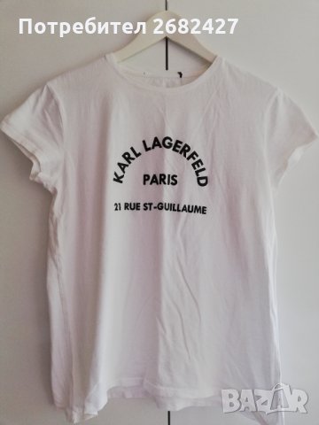 Karl Lagerfeld Тениска с модал и лого, снимка 1 - Други - 30079867
