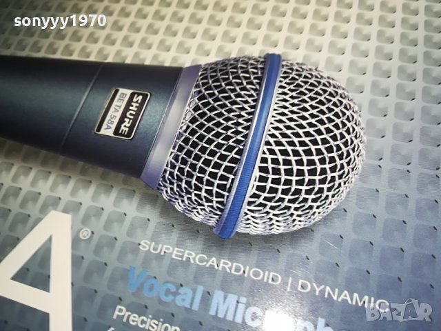 shure beta58a-микрофон с кабел 0101231032, снимка 4 - Микрофони - 39153288