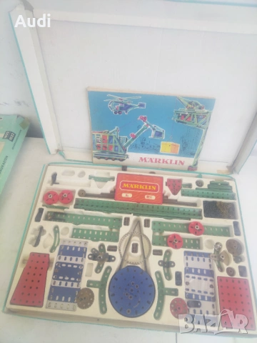 Немски детски матален конструктор. MARKLIN Metallbaukasten, снимка 3 - Конструктори - 54317349