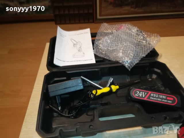 МИНИ РЕЗАчКА ЗА КЛОНИ С 2 БАТЕРИИ И 2 ВЕРИГИ 2310211740, снимка 11 - Градинска техника - 34559281