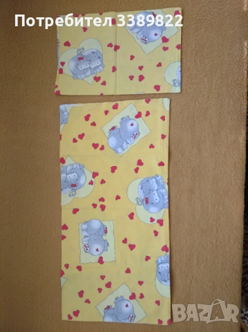 Долен чаршаф и калъфка за възглавница , снимка 2 - Спално бельо - 52775373