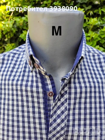 Мъжки ризи Slim fit (вталени) НОВИ - къс ръкав, снимка 5 - Ризи - 50979882