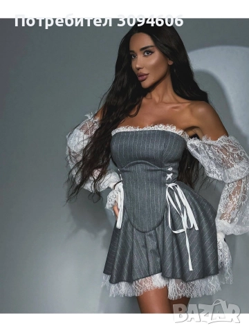 Дамска луксозна рокля , снимка 3 - Рокли - 52905831