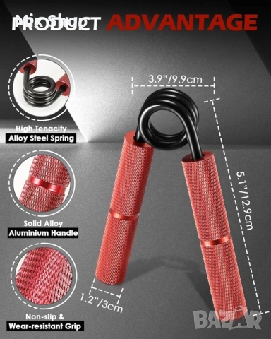 Нов Комплект за трениране на сила на захвата, 50-300 LB ( 6 броя), снимка 2 - Други спортове - 53900347