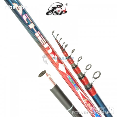 КАРБОНОВ ТЕЛЕМАЧ OSP ATHENA 4.30М (70ГР), снимка 4 - Въдици - 39886678