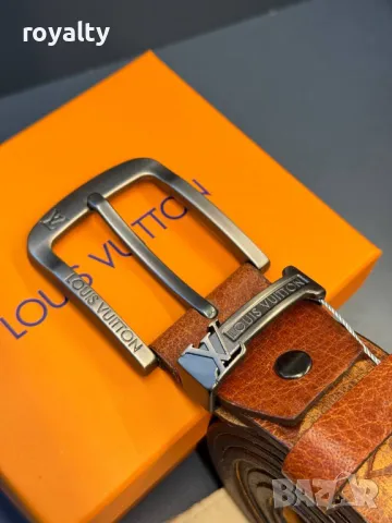 Louis Vuitton естествена кожа колани , снимка 3 - Колани - 49582150