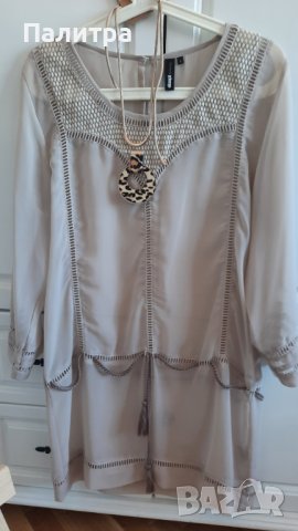 Ефирна туника р-р L +колие, снимка 3 - Туники - 42860059