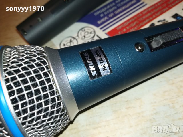 shure sm58 & shure beta sm58s profi microphone 2311201737, снимка 6 - Микрофони - 30887674