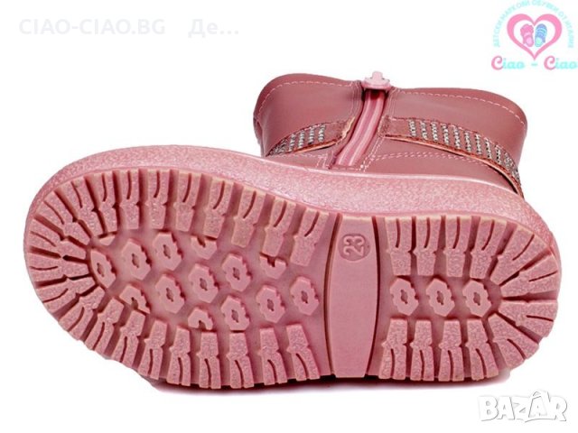 №22Детски ботушки за момиче WEESTEP розови с панделка, снимка 3 - Бебешки боти и ботуши - 31029213