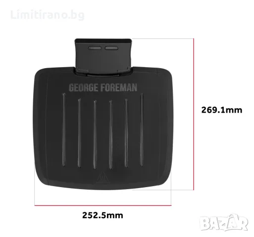 Грил George Foreman Immersa – компактен електрически грил, снимка 5 - Скари - 55801284