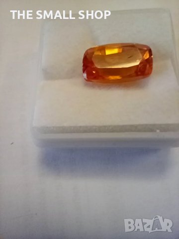 Оранжев сапфир 6,25 карата със сертификат, снимка 4 - Други - 48240446