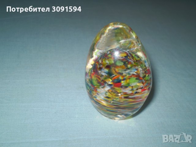 Старо яйце  Мурано  преспапие , снимка 4 - Антикварни и старинни предмети - 36952034