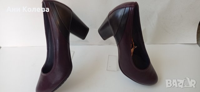 Нови естествени немски Jana  в бордо и цв. 38 н-р, снимка 4 - Дамски обувки на ток - 37956984