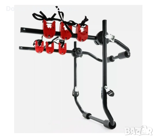 Вело багажник за 3 велосипеда до 40 кг – монтаж на задна врата, универсален