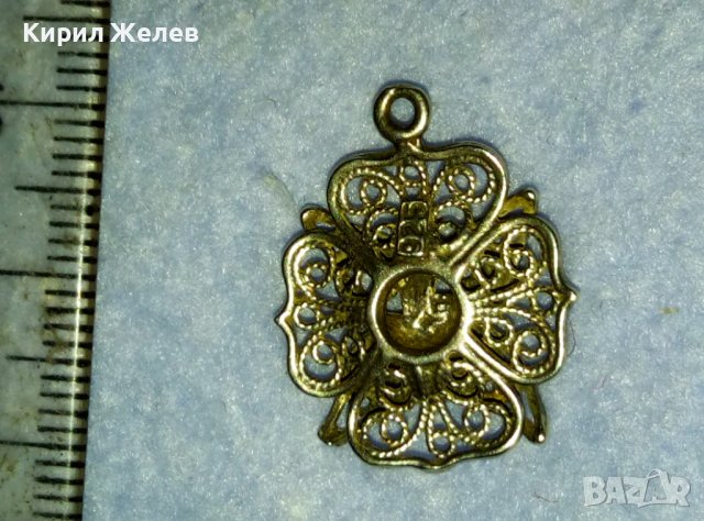 ВЕЛИКОЛЕПЕН ФЛОРАЛЕН ФИЛИГРАНЕН СРЕБЪРЕН РЕТРО МЕДАЛЬОН СРЕБРО 925 РЪЧНА МАЙСТОРСКА ИЗРАБОТКА 39972, снимка 7 - Антикварни и старинни предмети - 42466399