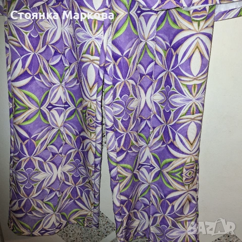 Елегантен костюм в лилаво и зелено-Италия, снимка 3 - Костюми - 53234398