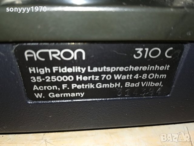 ACRON 310C ALUMINIUM-MADE IN WEST GERMANY L1506221213, снимка 11 - Тонколони - 37092927