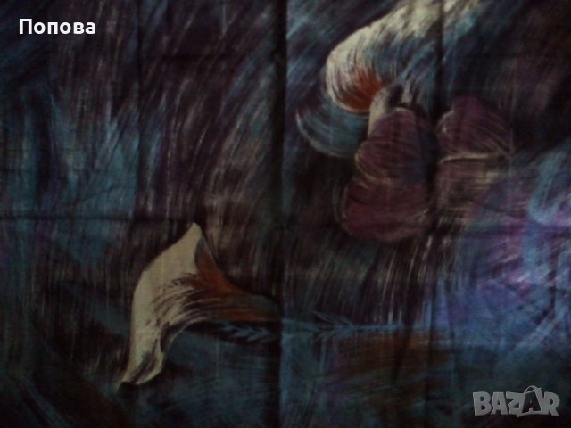 'MICHELANGELO' ROMA уникален флорален  шал/високо съдържание коприна/, снимка 7 - Шалове - 40542600