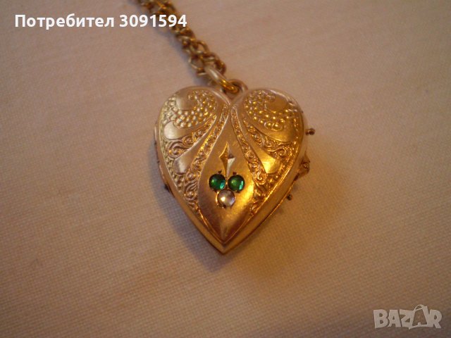 1930 г -ЗЛАТНО ДУБЛЕ МЕДАЛЬОН СЪРЦЕ ЗА СНИМКА, снимка 9 - Антикварни и старинни предмети - 40229351