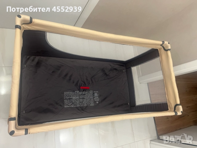 Преносима детска кошарка с матраче, снимка 3 - Бебешки легла и матраци - 51659019