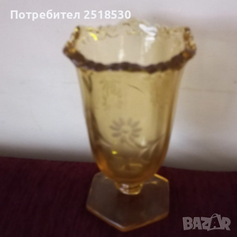 Старинни стъклени вази, снимка 3 - Антикварни и старинни предмети - 52559054