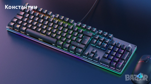  Механична геймърска клавиатура Aukey KM-G12, снимка 3 - Геймърски - 52591849
