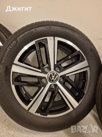 Чисто нов комплект летни гуми 215 55 R17 98H на Алуминиеви джанти за VW Caddy Touran , снимка 6 - Гуми и джанти - 54054820