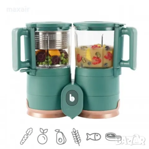 Babymoov Уред за готвене на пара Nutribaby Glass *** Безплатна доставка, снимка 2 - Прибори, съдове, шишета и биберони - 48803504