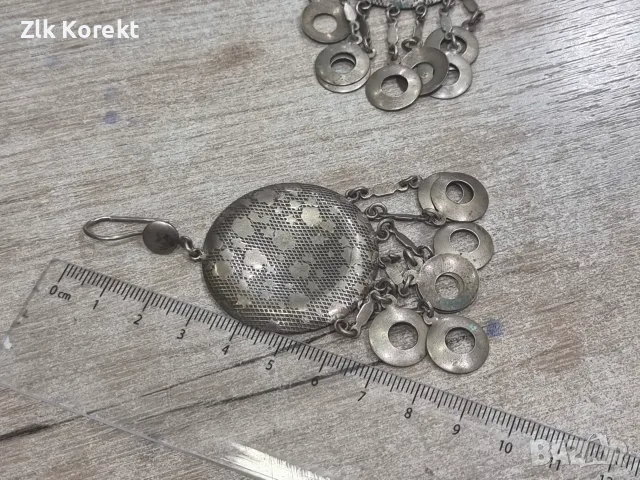 Масивни сребърни обеци, снимка 4 - Обеци - 55888913